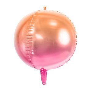 Kugelballon pink apricot ombre